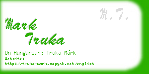 mark truka business card